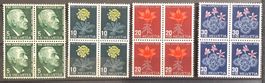 1947 / Pro  Juventute Viererblock Satz **