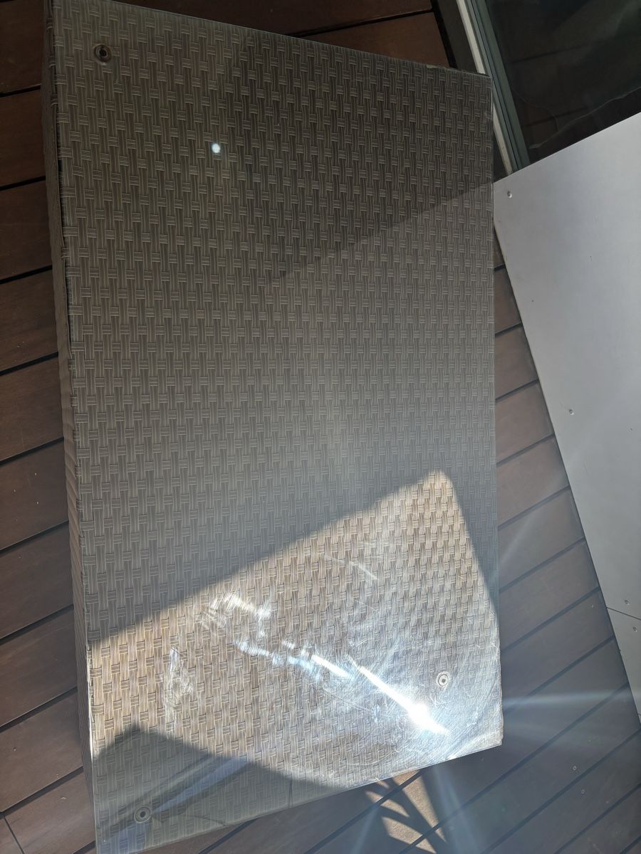 Tavoli: Balkon Tisch Ratan Glas – Usato da Aadorf venduto da freepro 4