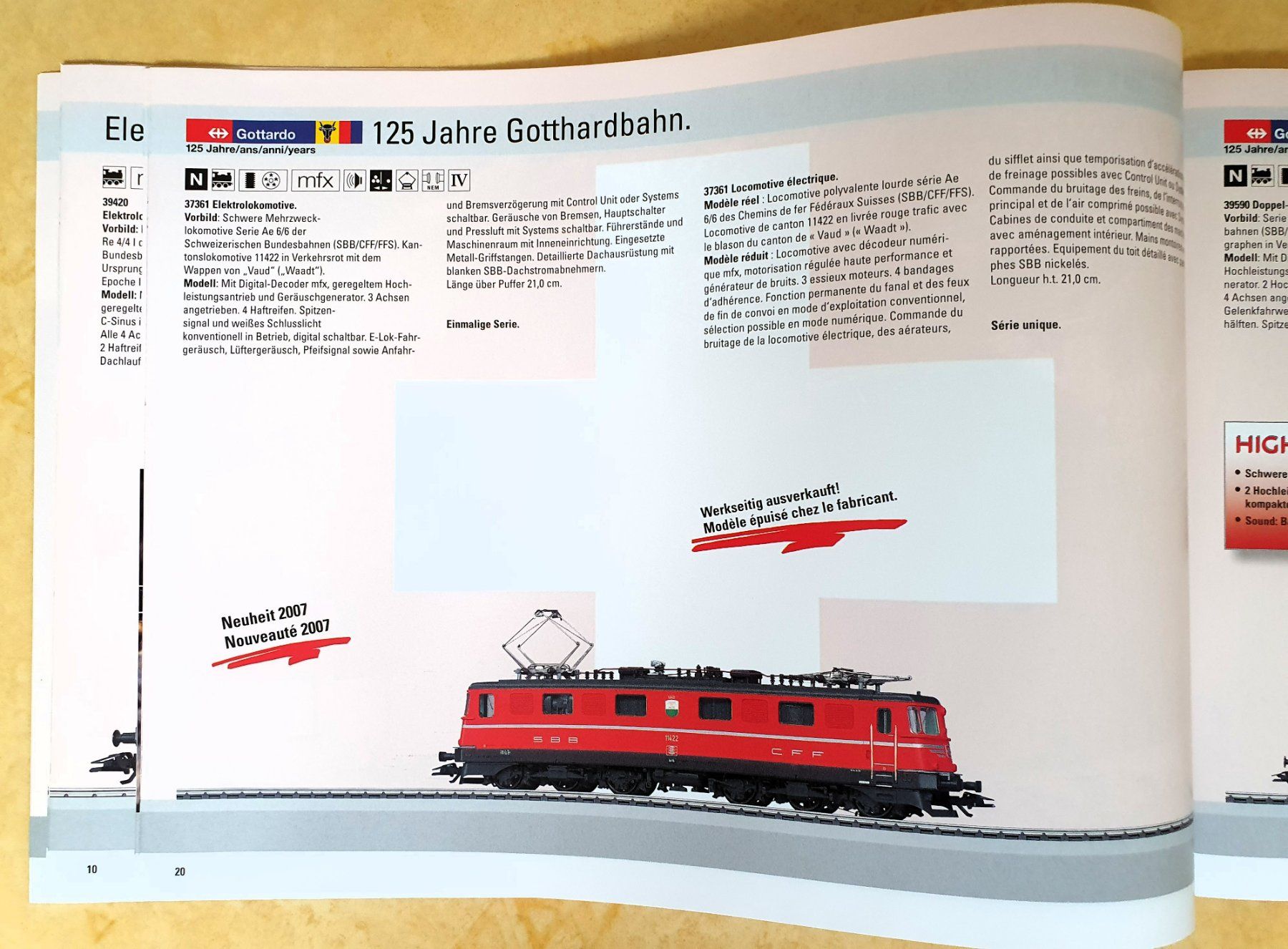 Märklin Modelleisenbahnen: Märklin, Schweizer Programm 2007, Programme Suisse 2007 – Neu (gemäss Beschreibung) aus Martigny von Abm1000 4