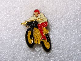 Ansteckpin 55: Motorrad Fahrer