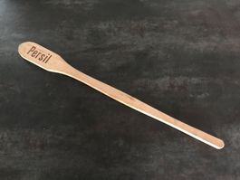 Ancien Manche à lessive en bois Persil
