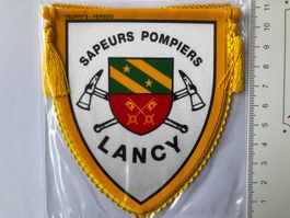 Vintage Fanion/Wimpel   SAPEURS   POMPIERS   LANCY