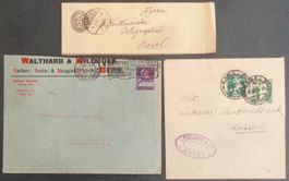 SUISSE: 6 entiers postaux O des années 1897–1984