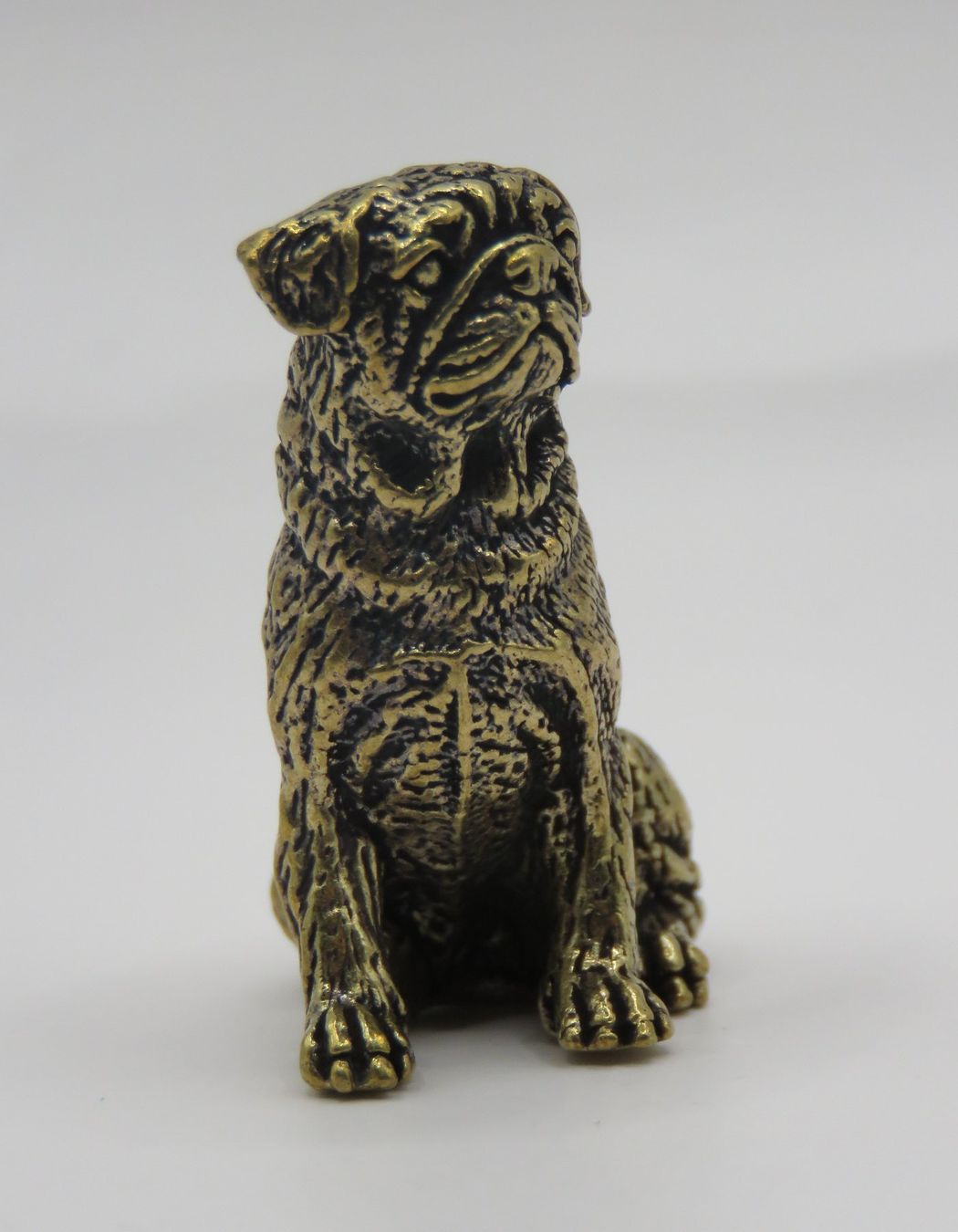 Figuren: Dekorative - MOPS - Messing Figur - Dekoration - 3x1,5cm – Neu und originalverpackt aus Grenchen von Yamahwildstar16 3