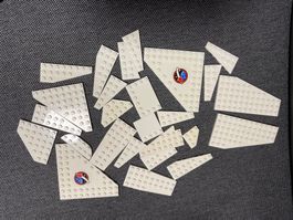 Lego - diverse weisse Platte