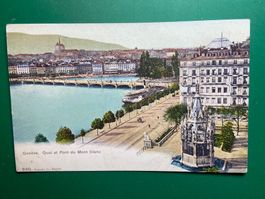 Genève - Quai et Pont du Mont-Blanc