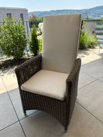 Rattan Stühle Set mit Kissen