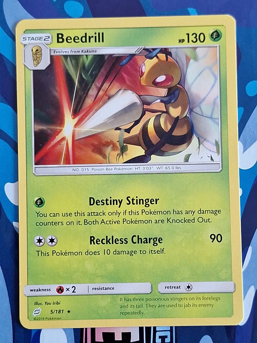 Pokémon Sammelbilder & Trading cards: Beedrill - Team Up  #Ord18 – Gebraucht aus Altstätten SG von GGsGameshop