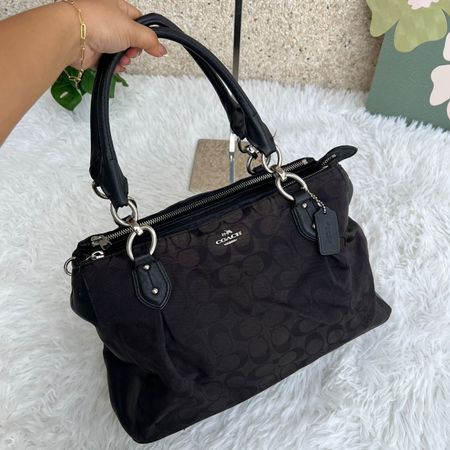 Tasche Coach Signature Canvas braun 32x23cm guter Zustand