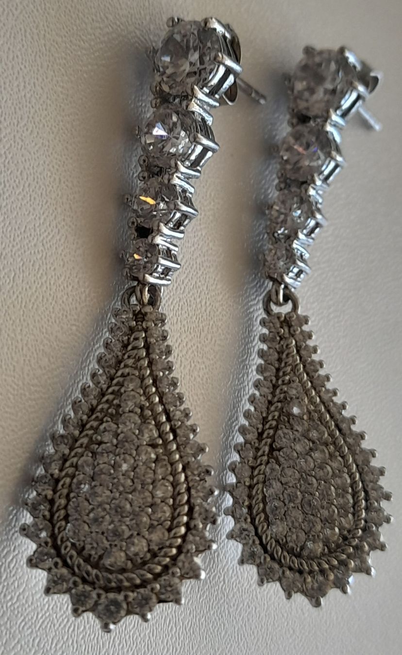 Boucles d'oreille: Boucles d'oreilles en argent 925 – D'occasion à Lausanne par Glam-Luxe 6