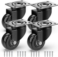 4x Schwerlast Möbelrollen 50mm bis 200kg