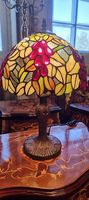 Grosse Kunstvolle Tiffany Lampe, heiliger Bambus