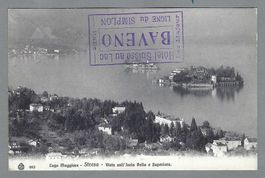 1908, BAVENO, 0 HÔTEL SUISSE AU LAC, LINEA DEL SEMPIONE