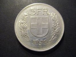 5.- Fr 1939  Superbe pièce Superbe qualité  Top
