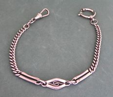 Antike Taschen Uhr Kette Metall (KEIN SILBER) um 1920