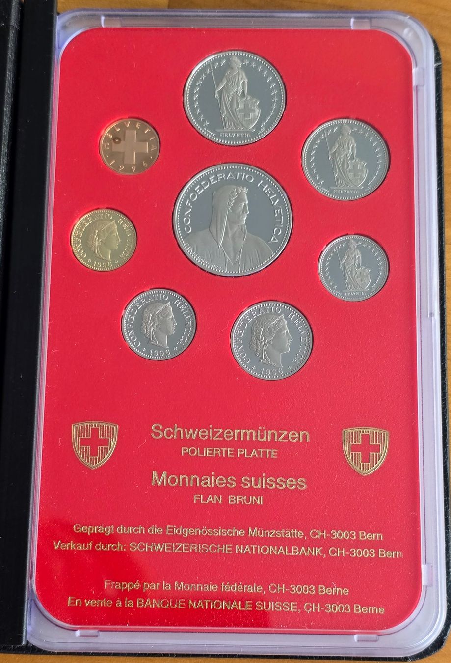 Tutti le monete: Kursmünzsatz 1996 PP polierte Platte – Nuovo (secondo la descrizione) da Winterthur venduto da Cruiser3 1