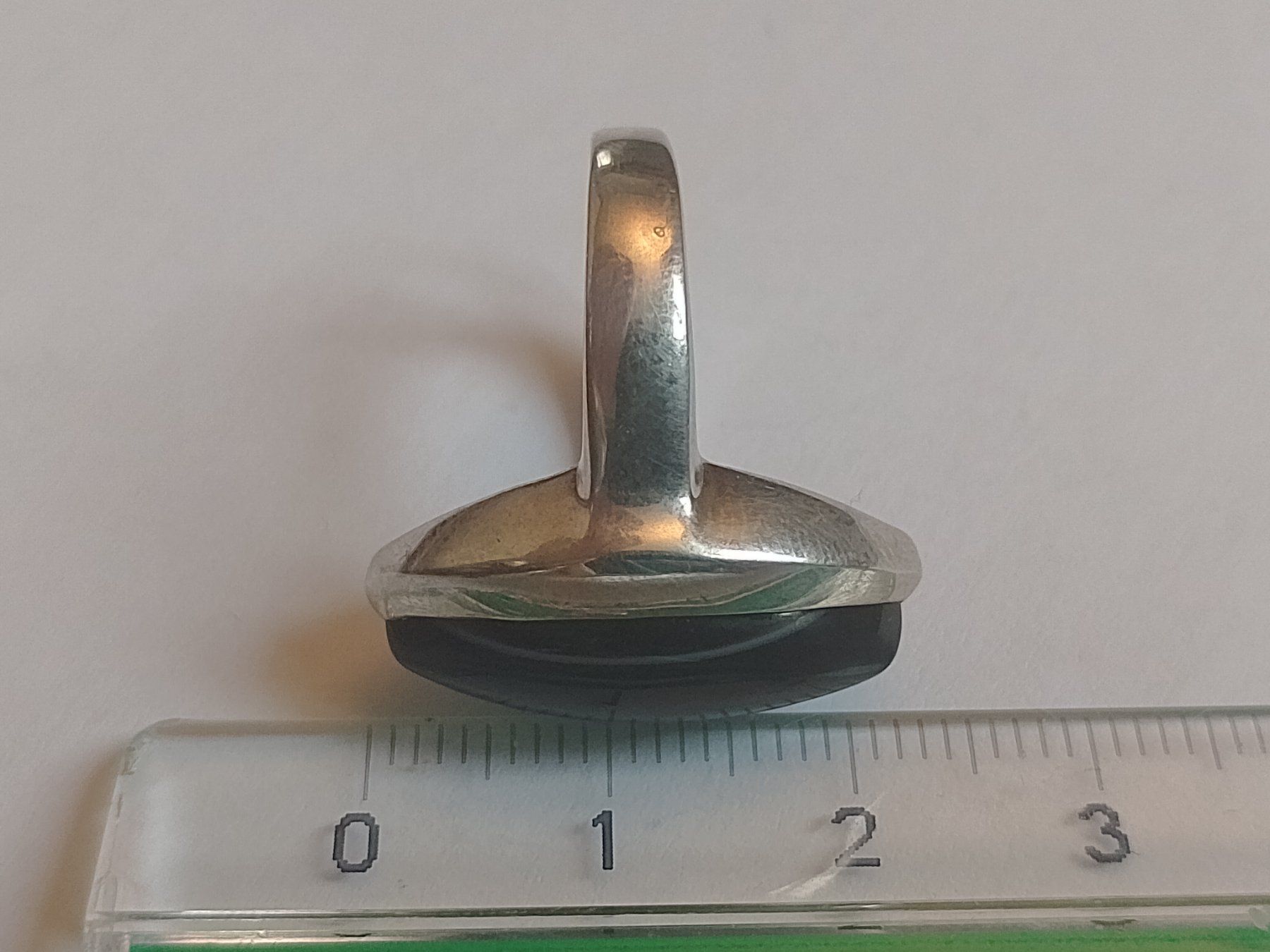 Ringe: 925 Silber Damen Ring mit schönem Edelstein schwarz – Gebraucht aus Baden von TellsKuchenhaus 7