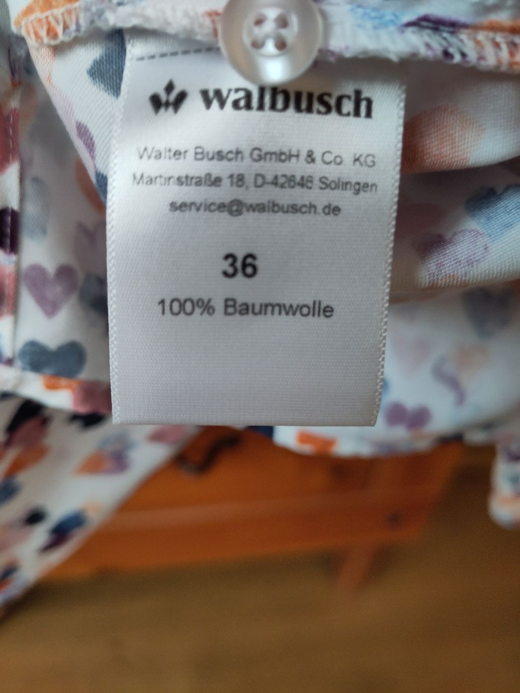 Walbusch Camicette: Walbusch Bluse mit Herzenmuster, Gr. 36, neuwertig – Nuovo (secondo la descrizione) da Aarburg venduto da mar_xc9j 4