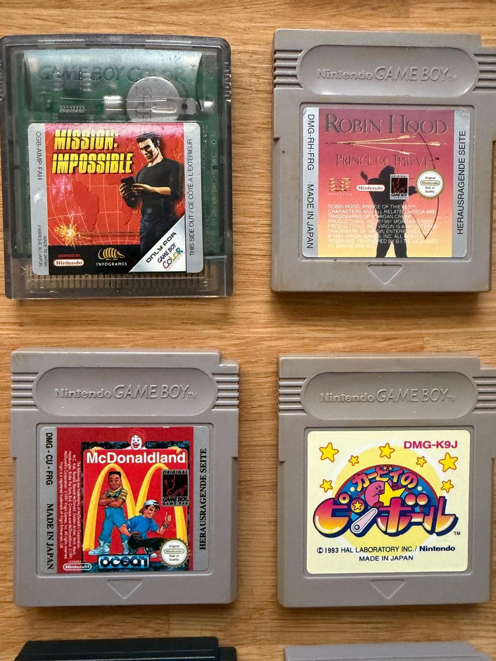 Lot de 18 jeux Nintendo Game Boy & Game Boy Color - Versions (Gebraucht ...
