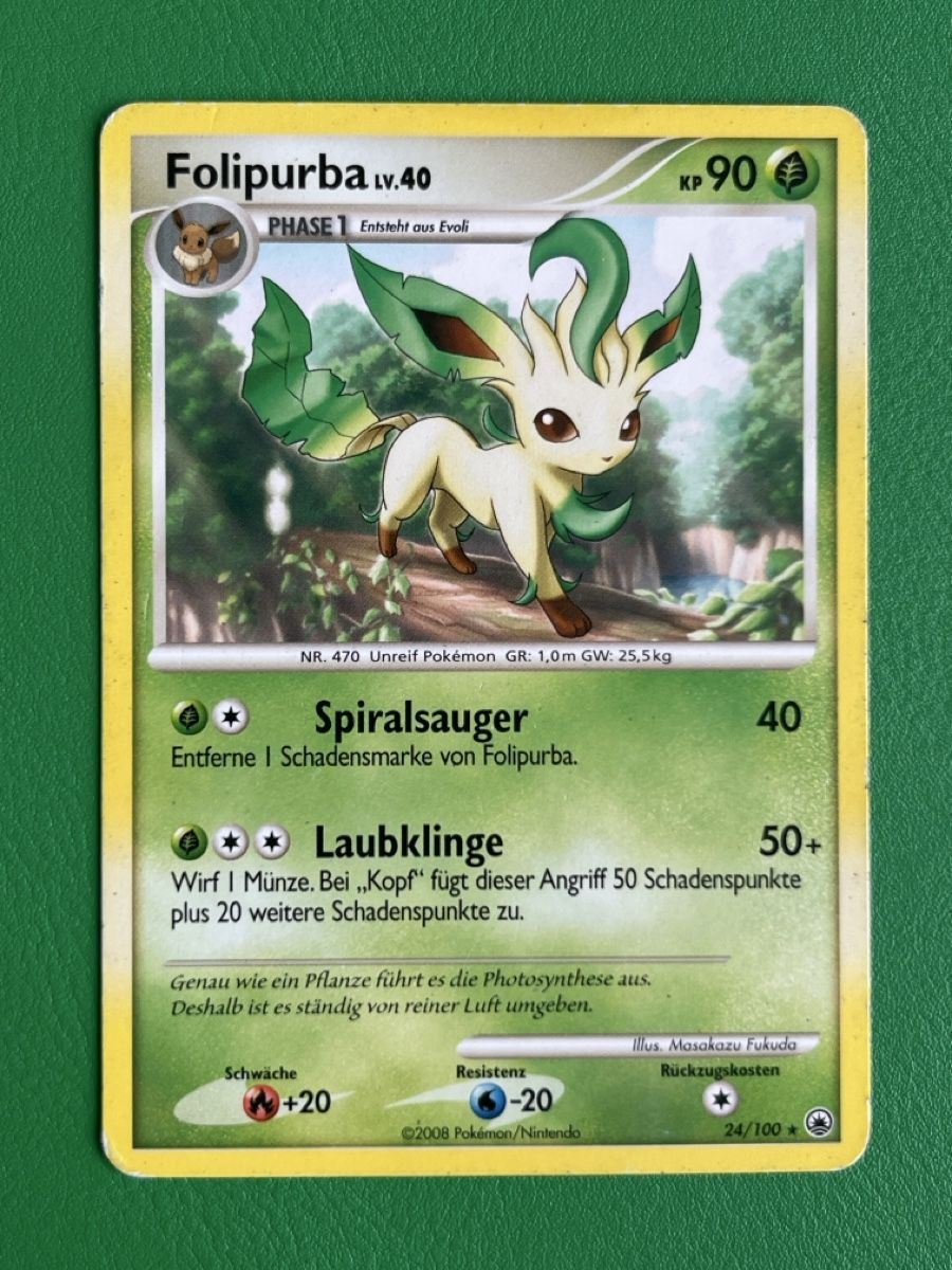 Pokémon Carte collezionabili: Pokemon Folipurba Leafeon MD 24 DE – Usato da Lommiswil venduto da diti_89 1