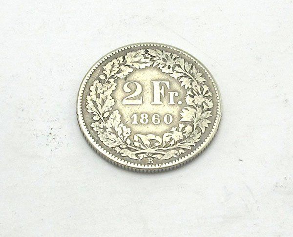 Tutti le monete: 2 Franken Münze 1860 – Usato da Zürich venduto da Schmuckmarkt