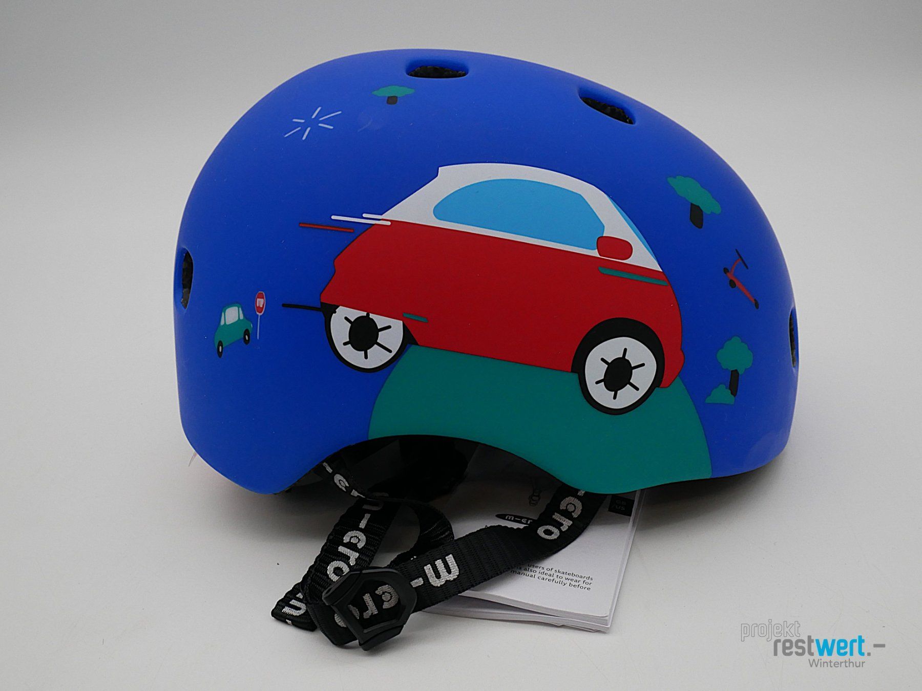 Micro Helme: M-CRO Micro Helmet Microlino S, blau – Neu (gemäss Beschreibung) aus Winterthur von Restwert_Winterthur 1