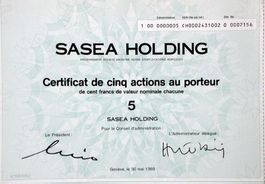 Sasea Holding, Genève - 1989