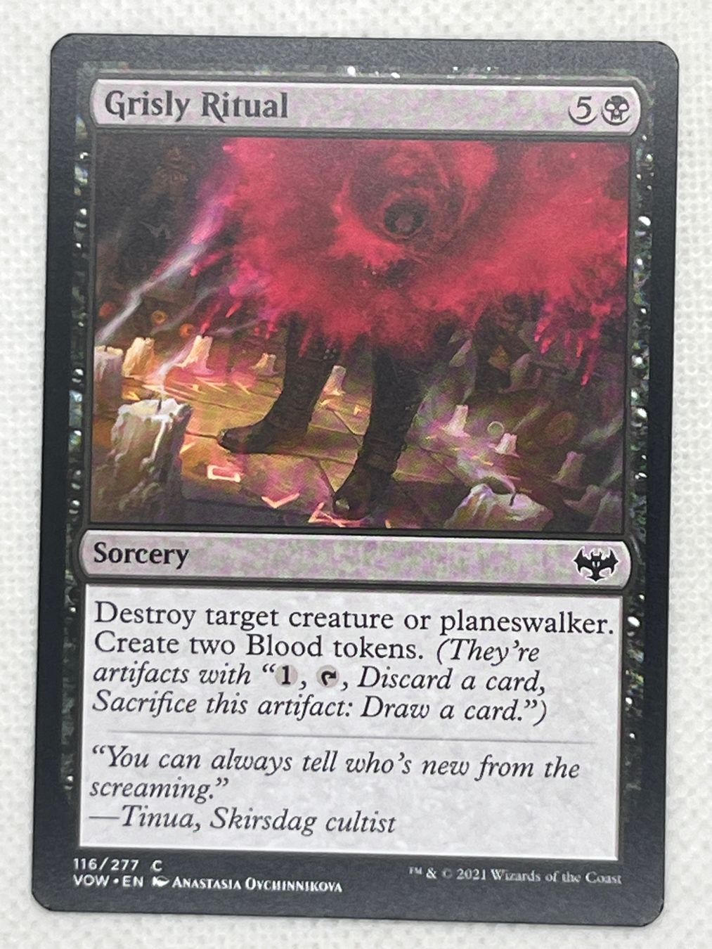 Magic The Gathering Sammelbilder & Trading cards: Magic: The Gathering - Grisly Ritual Einzelkarte – Gebraucht aus Hinterkappelen von Kim1992