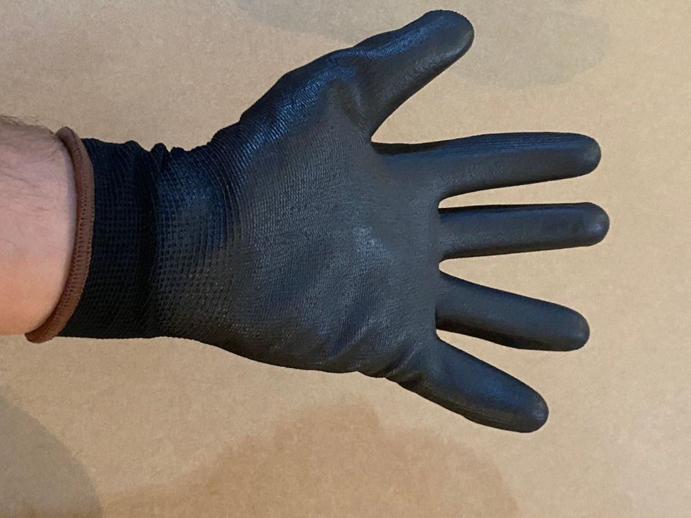 NITRAS Lederhandschuhe In Kleinen Größen Roter Rücken Und Stulpe Größe