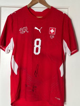 🔥 Matchworn Schweizer Nati Trikot – Remo Freuler #8 🔥