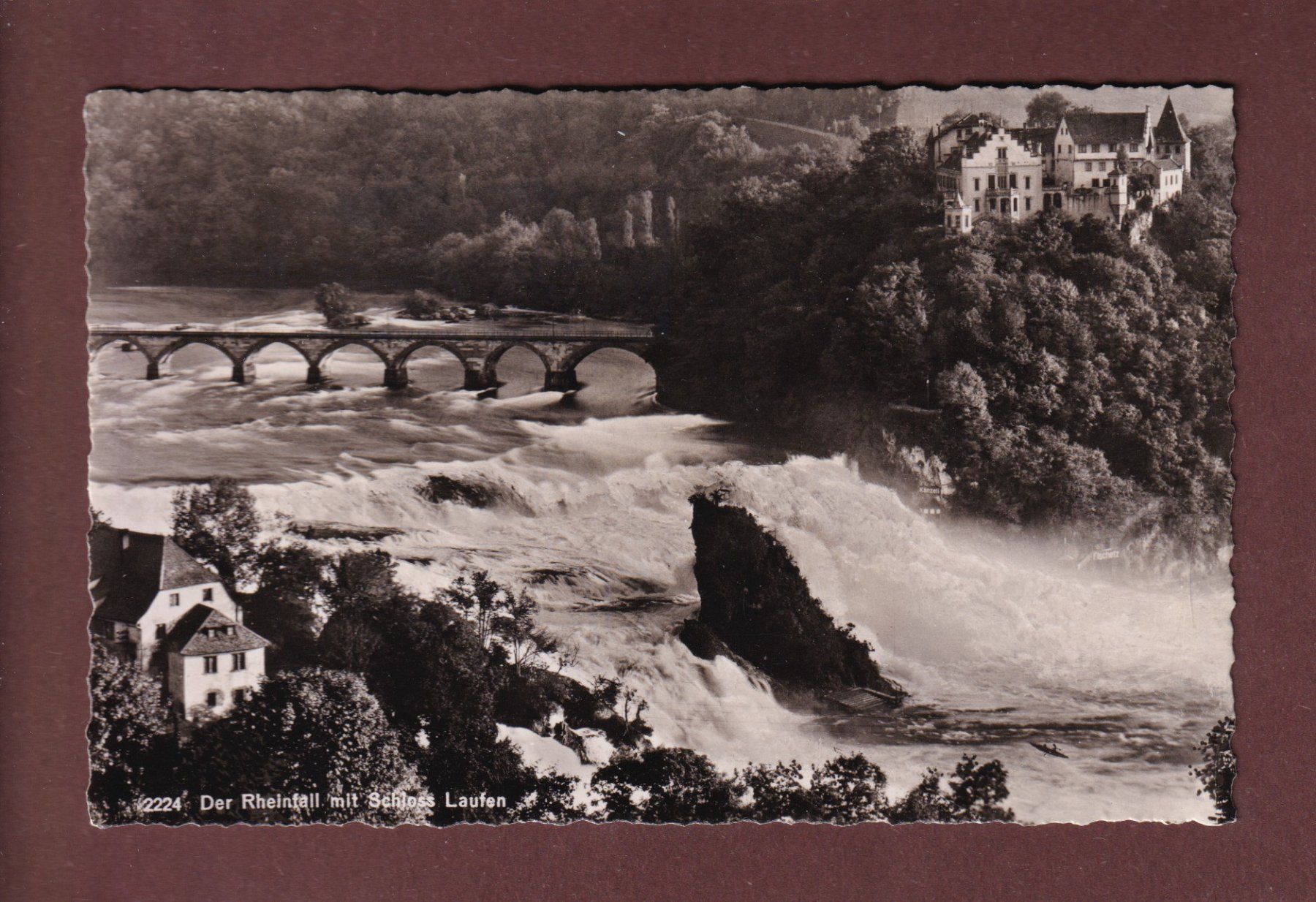 Ansichtskarten: RHEINFALL - Schloss Laufen – Gebraucht aus Pully von nicecards-shop
