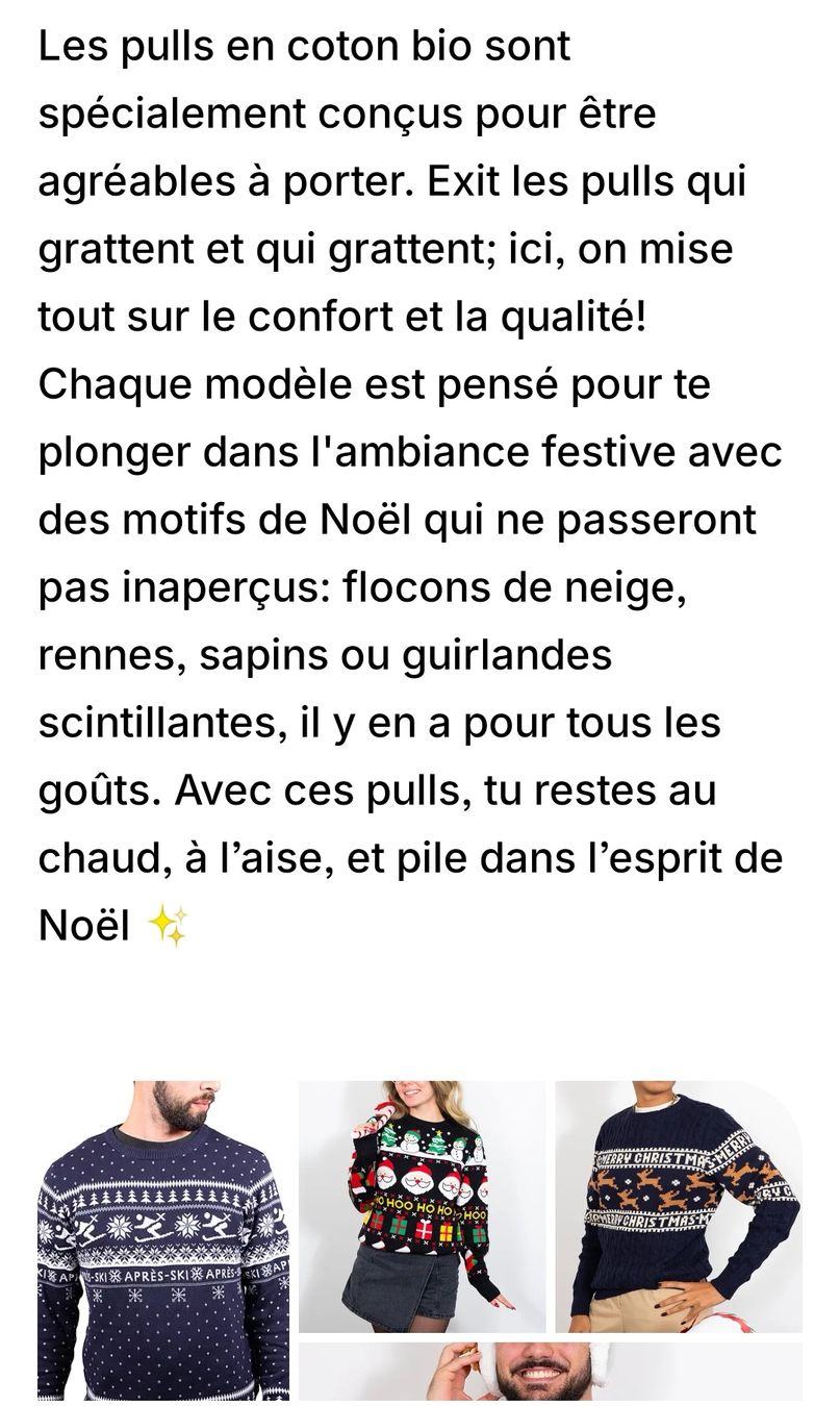 Maglioni & Felpe: Pull de Noël unisex taille M – Nuovo e nell'imballaggio originale da Collombey venduto da GaelleQ 3