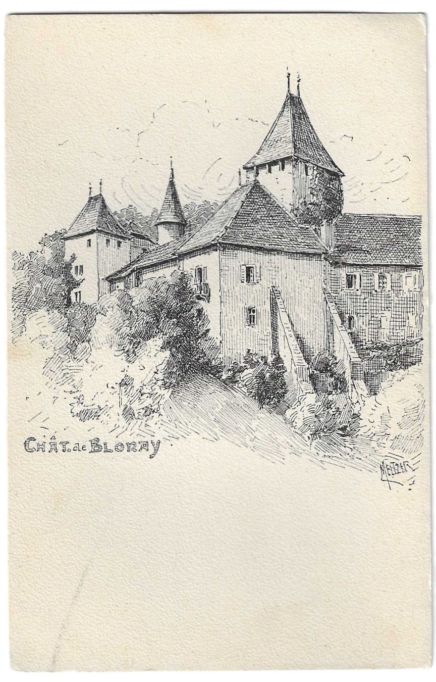 Cartoline postali: Château de Blonay – Usato da Kloten venduto da kanschweiz