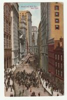 Ansichtskarte Broad & Wall Sts New York 14.09.1910