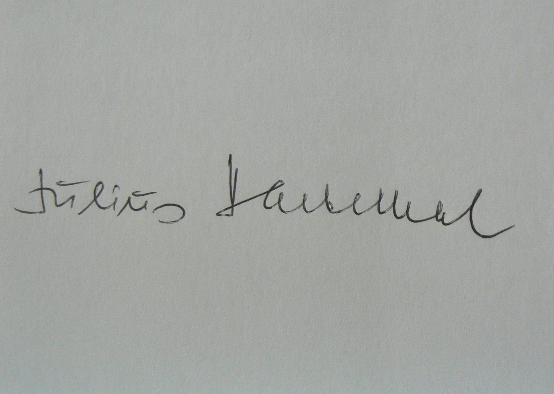 Autogramme: Julius Hackethal (1921-1997) Arzt - Autogramm – Gebraucht aus Dietikon von cyranos1