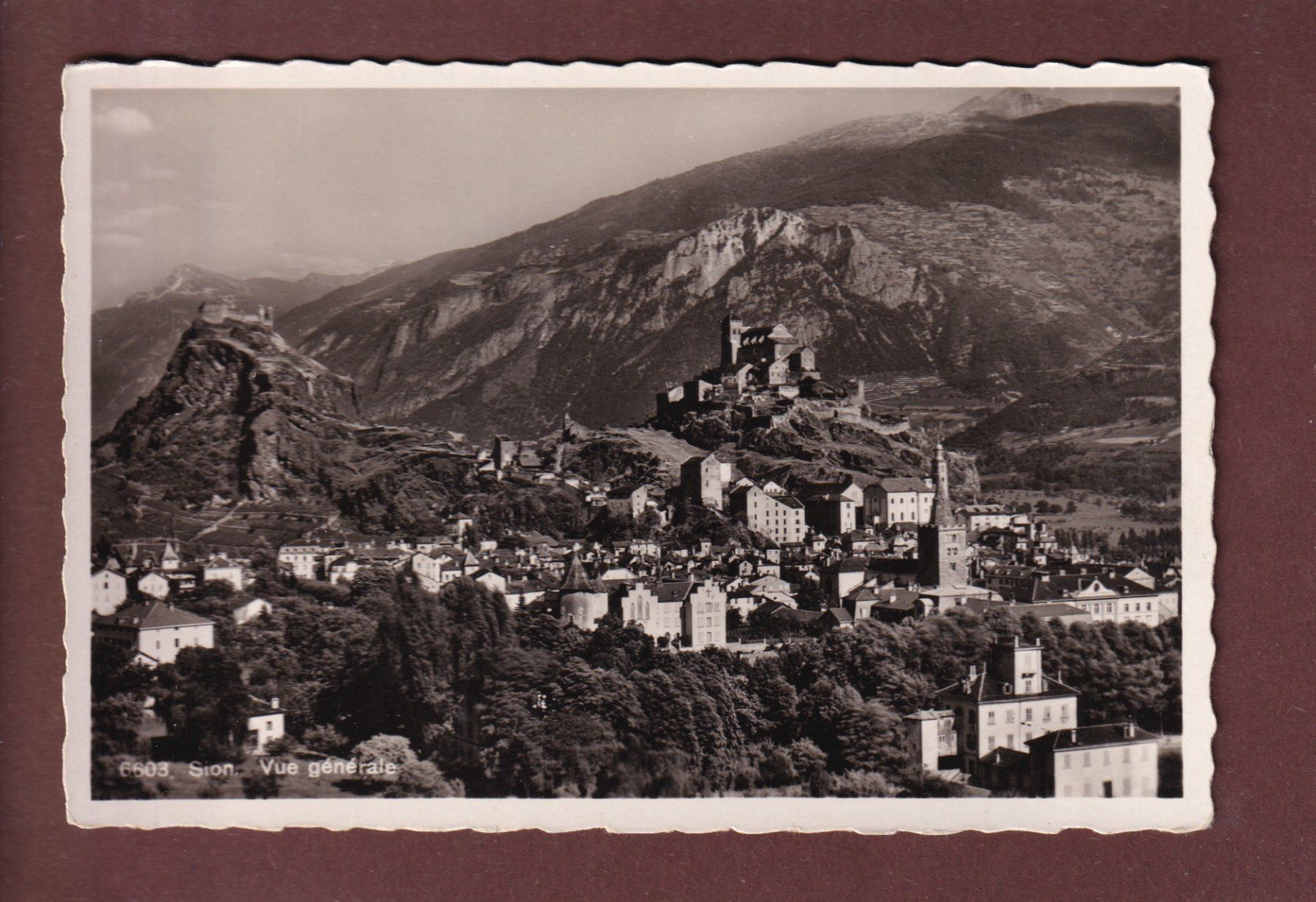 Cartoline postali: SION - Vue partielle – Usato da Pully venduto da nicecards