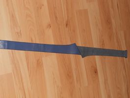 Neuw. Gürtel vermtl. Leder - blau/lila - 85 cm