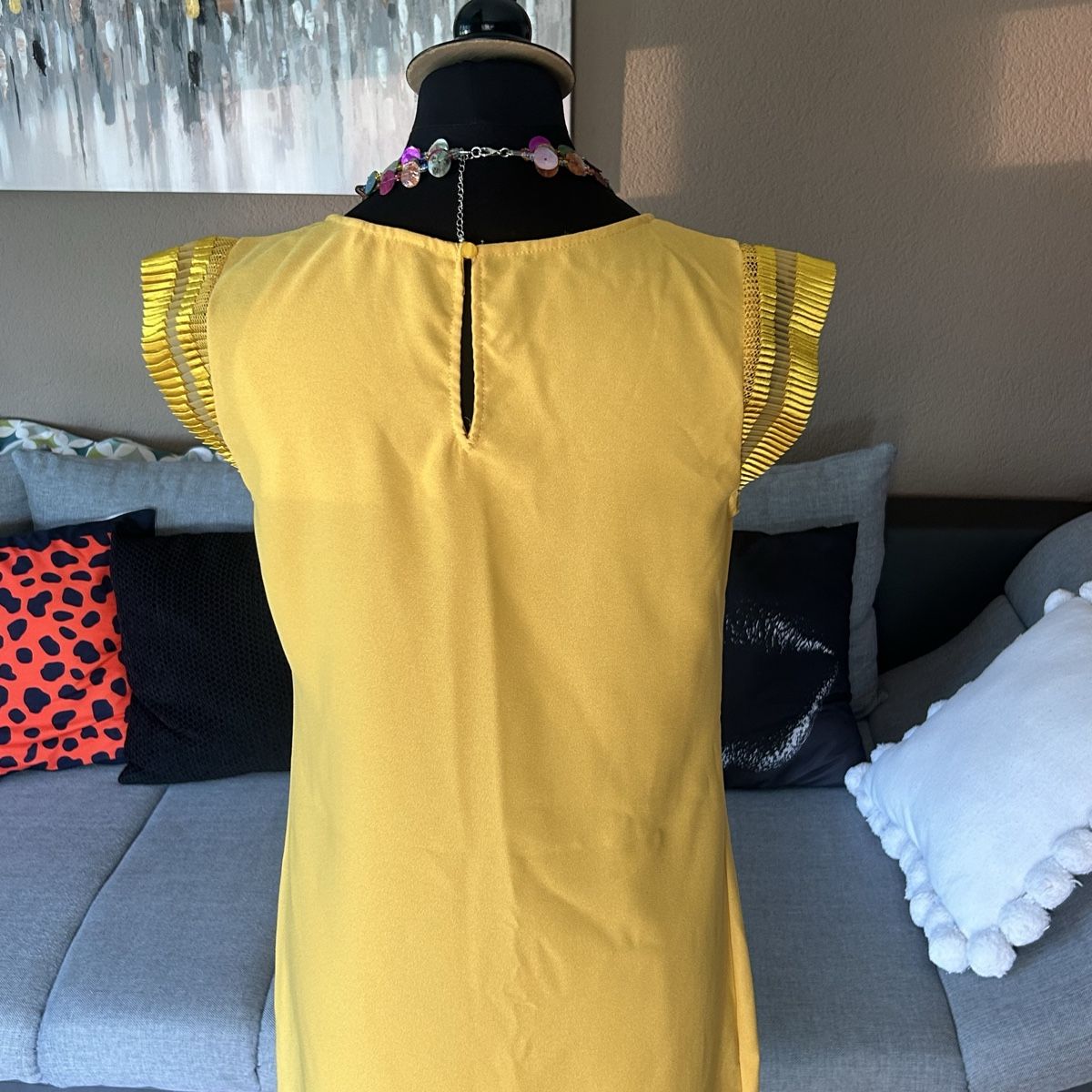 Nafnaf Vestiti: NAF NAF robe & collier 💛 S – Usato da Fribourg venduto da ficelle_de_luge 4