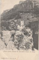 Albulabahn Tunnel Campi Ruine Schyn Postkarte