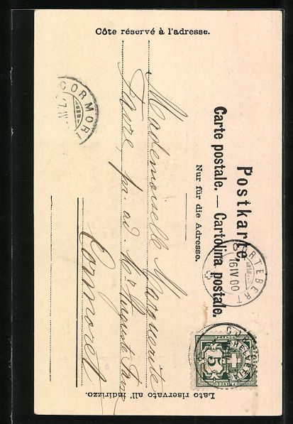 Cartoline postali: AK Ile de Saint Pierre, Hotellerie, 1900 – Usato da Berlin venduto da bartko-reher 1