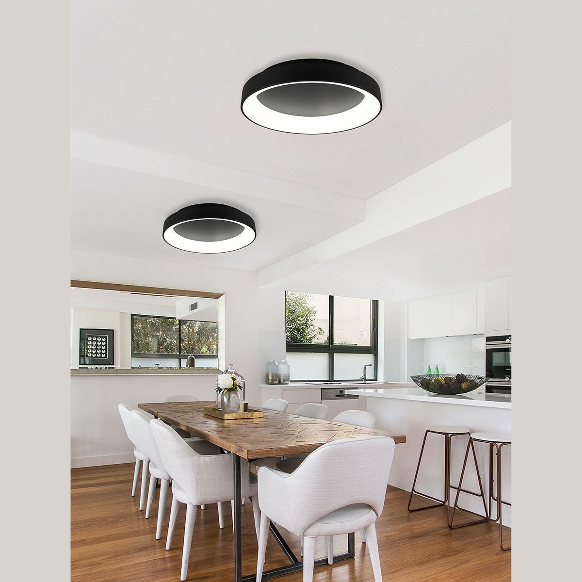 Lampadari & plafoniere: LED Deckenleuchte, Schwarz, 60 cm Ø – Nuovo (secondo la descrizione) da Kreuzlingen venduto da Smart-Light 1