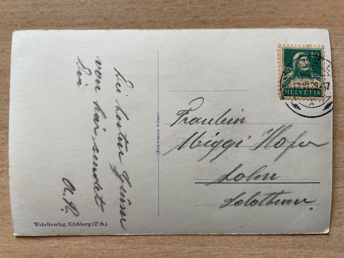 Cartoline postali: Alte Ansichtskarte St. Moritz Piz Languard 1929 frankiert – Usato da Neuhausen am Rheinfall venduto da Arielle55 1
