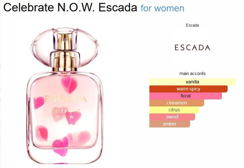 Escada Profumi & Eau de Toilette: Escada Celebrate N.O.W. Sample/Probe 1-10ml – Nuovo (secondo la descrizione) da Marly venduto da springcloud247 3