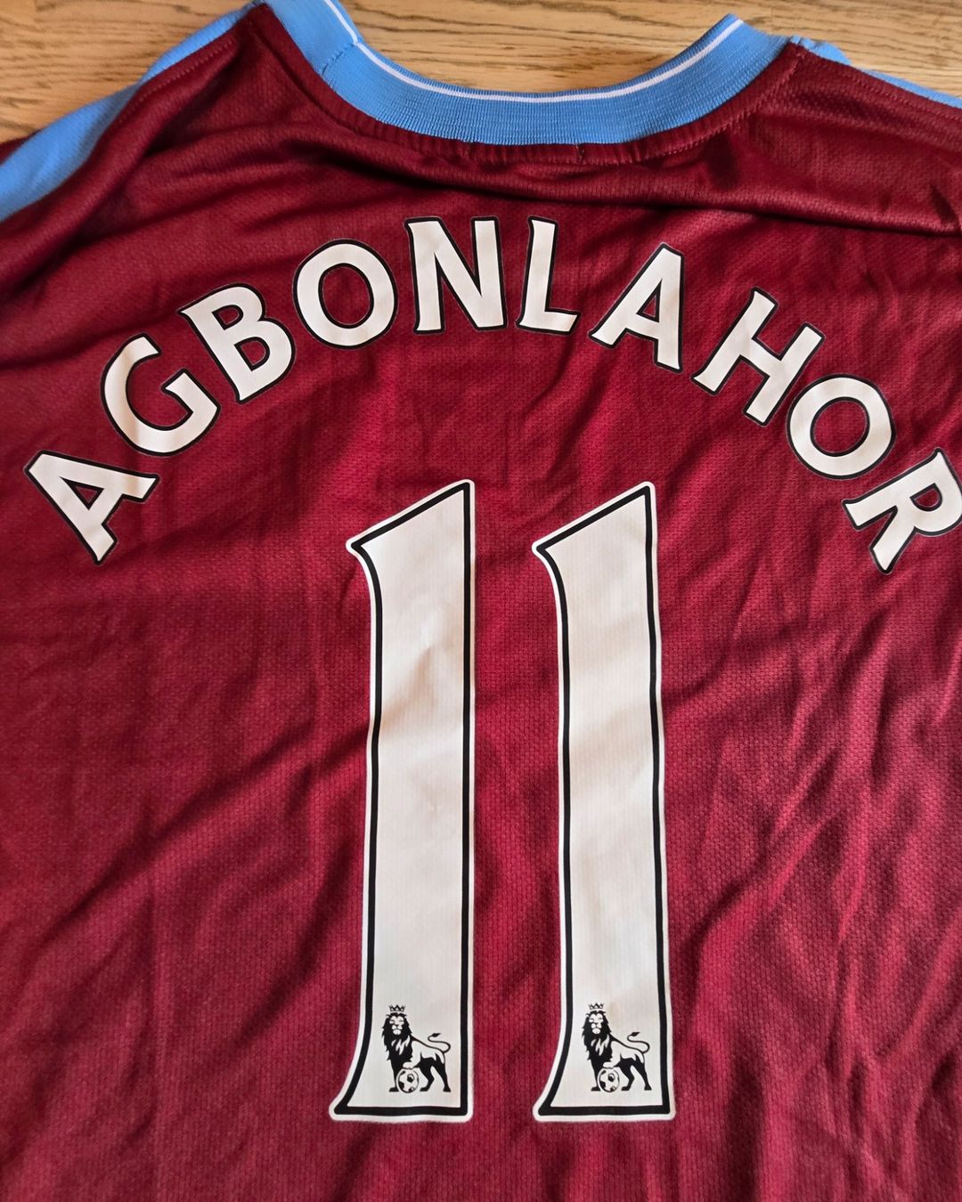 Nike Canottiere & Pantaloni: Aston Villa | Agbonlahor | 2008/09 | Longsleeve | mit Patch – Usato da Zollbrück venduto da MiKron 5