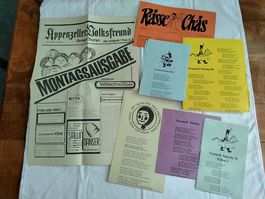Fasnachtszeitungen Appenzell APPENZELLER VOLKSFREUND usw.