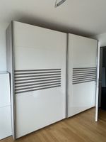 Schwebetürenschrank weiss sehr guter Zustand