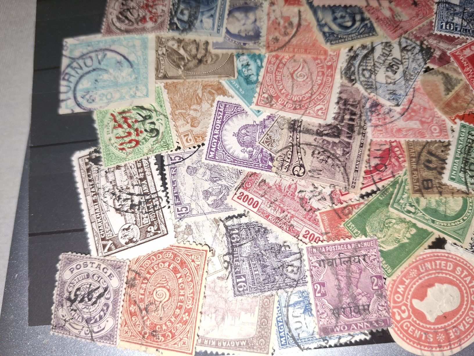 Alle Briefmarken: Lot 10 Ausland diverse Marken  – Gebraucht aus Balgach von SIMEON27 4