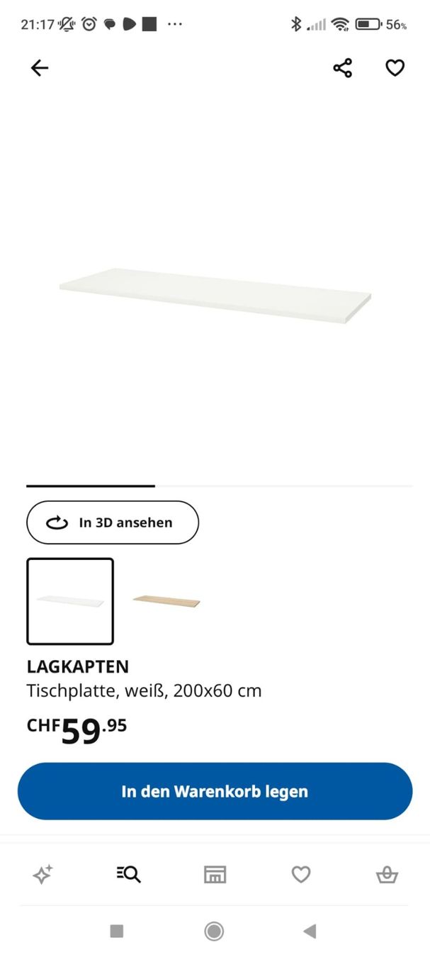 Scrivanie: IKEA Schreibtisch 200x60 cm – Usato da Au SG venduto da and_cra 2