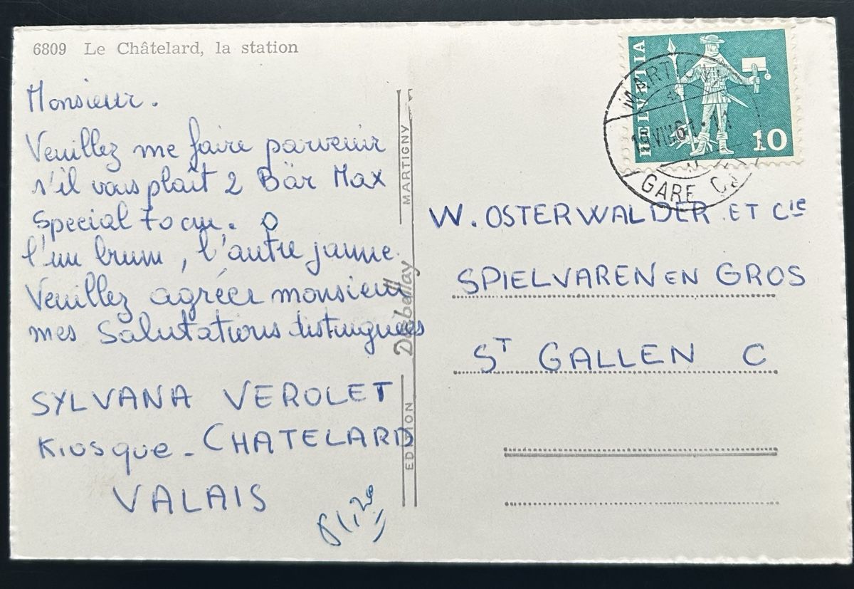 Ansichtskarten: Le Chatelard La Station  – Gebraucht aus Horw von Tellbub 1