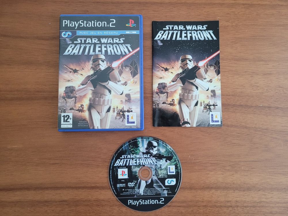 Jeu Star Wars Battlefront II Complet PS2 - Version Française, Très Bon état